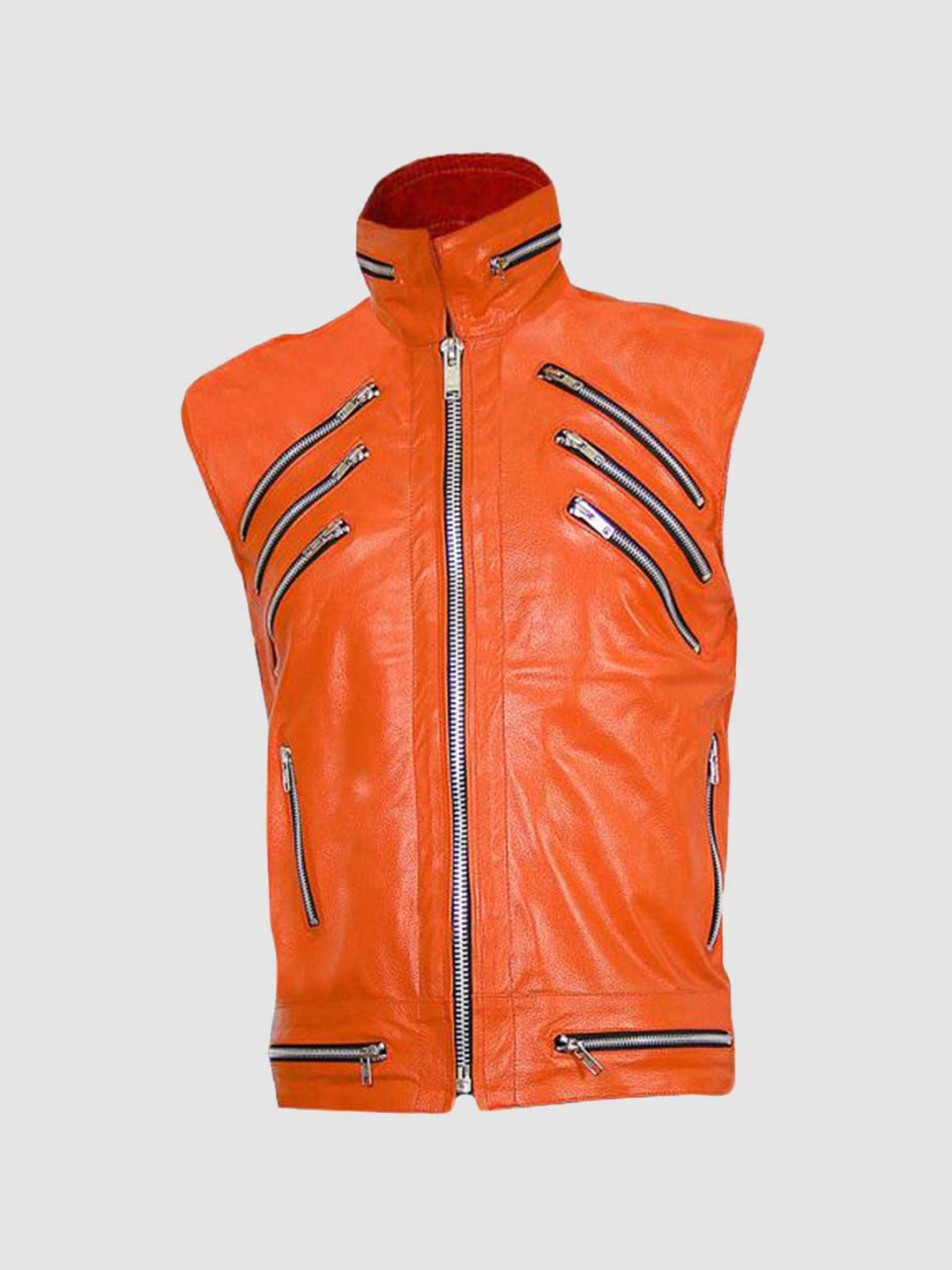 Men s Sleeveless Leather Jacket Leather Jacket Master